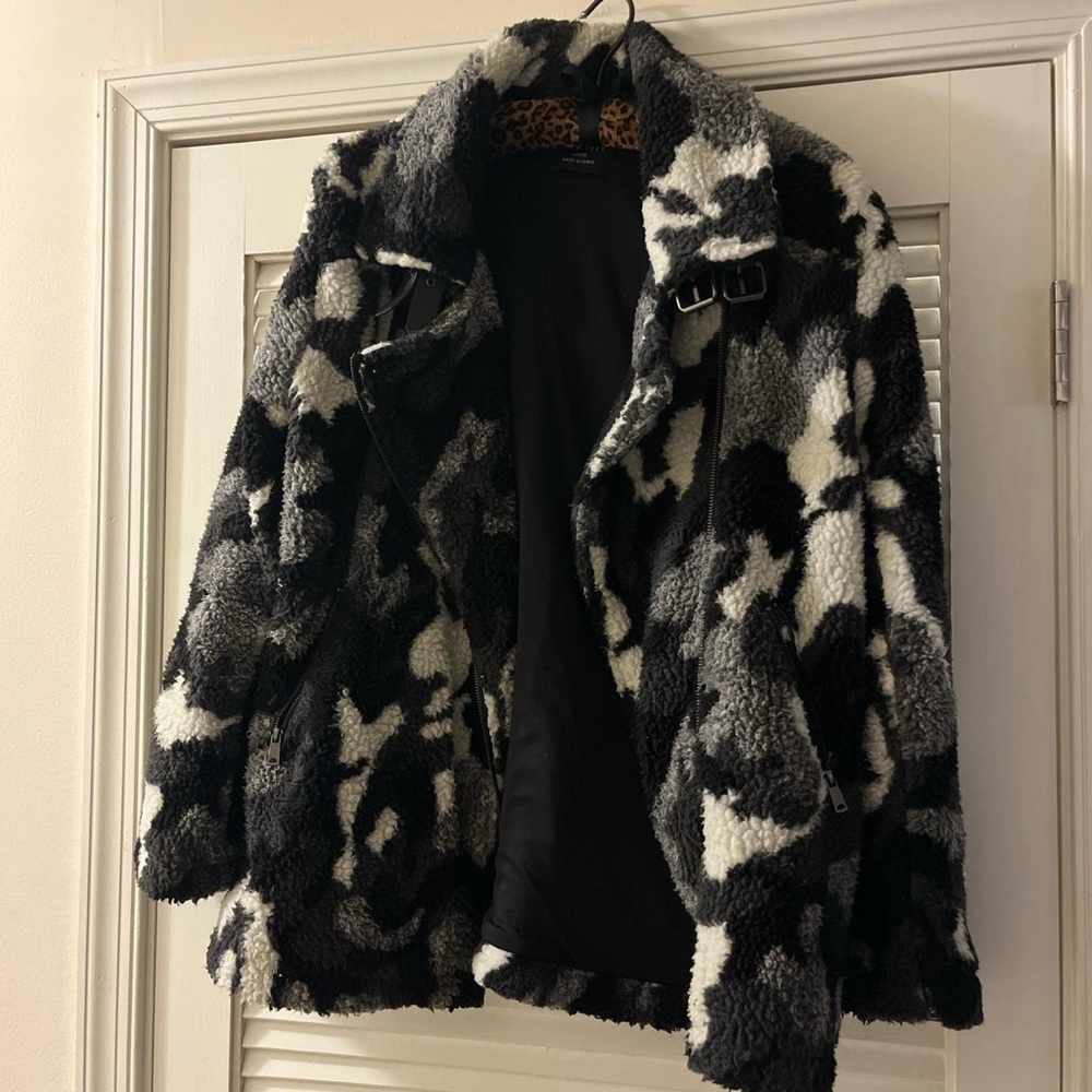 Camo Sherpa Coat